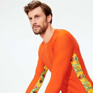 Prix de gros – Nouvelle collection été : T-shirt de sport à manches longues personnalisé avec logo, impression par sublimation, en polyester/spandex, pour homme (Rash Guard) - Product Image 3