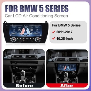 หน้าจอแอร์ NAVIRIDER สำหรับรถยนต์ BMW ซีรีส์ 5 รุ่น F10/F11/F18 ปี 2010-2016 จอ LCD ควบคุมแอร์ด้วยเสียง พร้อมระบบสัมผัส ความละเอียด 1920x720 ระบบปฏิบัติการ Linux - Product Image 3