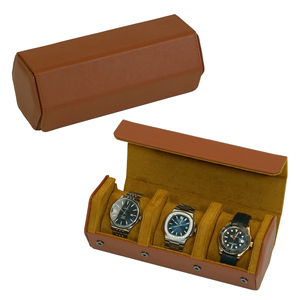 Sonny personnalisé bleu hexagonal 3 fentes <span class=keywords><strong>6</strong></span> fentes montre en cuir de voyage boîte de <span class=keywords><strong>rangement</strong></span> pour étui à rouleau - Product Image 4