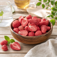 HALAL KOHSER CERTIFICAAT Gedroogd Fruit 100% Natuurlijk Vriesgedroogde Aardbei ODM OEM Smaak Private Label