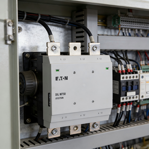 Contacteur DILM750/22(RA250), 3 pôles, 750A, 400 KW, 2 N/O, 2 NC, 110 - 250 V 50/60 Hz, AC/DC, pour équipement de machine-outil - Product Image 2