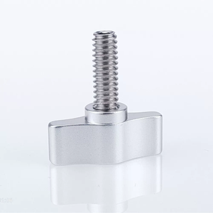Vis à oreilles réglable en acier inoxydable 1/4-20 <span class=keywords><strong>x</strong></span> 1 pouce, bouton en aluminium, vis à oreilles filetée, vis de montage pour appareil photo - Product Image 1
