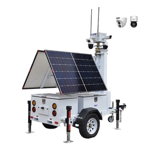 Nuevo Remolque Móvil de CCTV Solar Ecosight ES2P-435 2x435W con Mástil Manual Impermeable para Obras de Construcción - Product Image 4