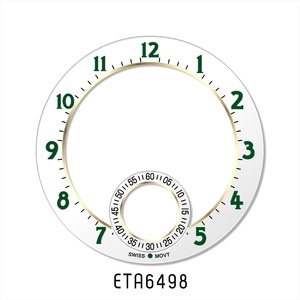 Nouveau style cadran personnalisé mat et brillant squelette 38mm pour le <span class=keywords><strong>mouvement</strong></span> automatique <span class=keywords><strong>ETA</strong></span> <span class=keywords><strong>6497</strong></span> <span class=keywords><strong>ETA</strong></span> 6498 blanc ou noir petite seconde à 6H - Product Image 4