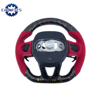 Volant en fibre de carbone forgée avec cuir perforé pour Dodge Challenger Charger SRT Hellcat 2015-2024, modification de course
