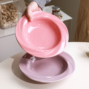 Stoneware Dinner <b>Set</b> Green and Black Sesame <b>Microwave</b>-Printed Daily Household Ceramic Plates and Plates - Product Image 2