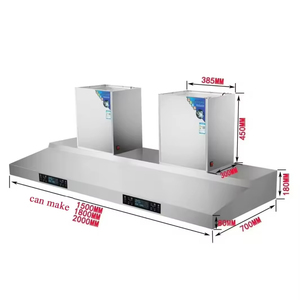 <span class=keywords><strong>Hotte</strong></span> de cuisine <span class=keywords><strong>professionnelle</strong></span> en acier inoxydable durable OEM, extracteur de fumée à double <span class=keywords><strong>moteur</strong></span> pour cuisine <span class=keywords><strong>professionnelle</strong></span> - Product Image 3