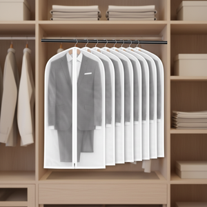 Sacs à vêtements transparents imperméables et anti-<span class=keywords><strong>mites</strong></span> avec fermeture éclair pour costumes et chemises - Product Image 3