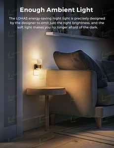 Lámpara Nocturna LED LOHAS, Estilo Aplique de Pared, Decorativa, Diseño de Burbujas Acrílicas, Luces Nocturnas LED Doradas de Lujo para Dormitorio - Product Image 5