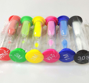 En gros, <span class=keywords><strong>Ensemble</strong></span> de sabliers modernes en plastique coloré, 30 secondes / 1/<span class=keywords><strong>2</strong></span>/3/5/10 <span class=keywords><strong>minutes</strong></span>, pour jouets d'enfants et minuteur de jeu de société - Product Image 3
