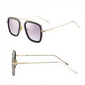 Gafas de sol unisex con montura completa de metal cuadrado estilo steampunk de Iron Man, Spider-Man y Tony Stark de Avengers <span class=keywords><strong>Endgame</strong></span>, lentes UV400 - Product Image 2