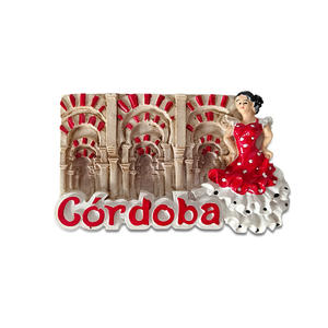 Imanes de Refrigerador 3D Españoles con Lugares Emblemáticos de la Ciudad, Recuerdos de Viaje, Decoración Creativa para el Hogar, Regalos Minimalistas/Modernos/Dibujados a Mano - Product Image 5