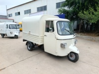 Nouveau camion de nourriture électrique à 3 roues, style Piaggio Ape, bar mobile, chariot à bière, boissons, glaces, tricycle de vente ambulante à vendre
