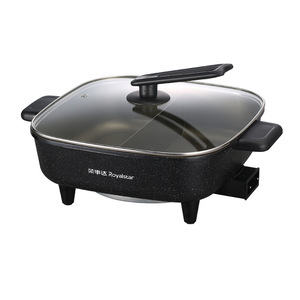 Royalstar Electric Hot Pot 6L Titanium Coated Non-Stick Dual Compartment Household Grill Cooker - Product Image 1