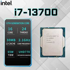 Nuevas unidades centrales de procesamiento (CPU) de 12ª y 13ª generación: I5 13400F, 13400, I5 13600KF, <span class=keywords><strong>I7</strong></span> 13700, <span class=keywords><strong>13700KF</strong></span> para computadoras de escritorio (versión loose tray) - Product Image 5