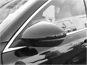 Copri specchietto retrovisore laterale in fibra di carbonio compatibile per Maserati <span class=keywords><strong>Grecale</strong></span> per Alfa Romeo <span class=keywords><strong>Stelvio</strong></span> 2019- 2 pezzi L + R - Product Image 4