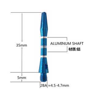 Nhôm vít phi tiêu trục sáu màu sắc 48mm dài 2ba tiêu chuẩn flechette phụ kiện bán buôn phi tiêu - Product Image 5