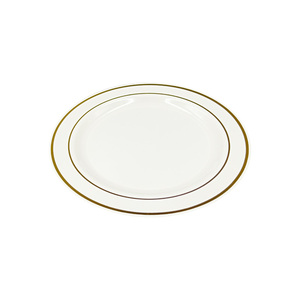 Hot selling gold silver party kitchen fancy dinner disposable plastic plates