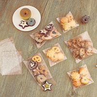 Sacs à Biscuits Auto-Adhésifs, Sacs Cellophane en Plastique Transparent pour Bonbons, Pâtisseries, Emballage Cadeau, Fête de Noël