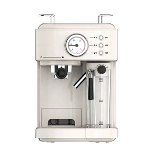 Thema Compteur de pression manche en bois 2in1 Machine à café expresso haute pression café <span class=keywords><strong>et</strong></span> lait avec réservoir de cruche de boîte à lait - Product Image 1