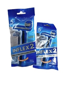 Bán buôn biểu tượng tùy chỉnh 5 cái/túi giá rẻ nhựa xử lý Twin Blade dùng một lần dao cạo - Product Image 2