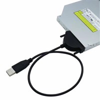 Notebook Optical Drive Easy Drive Line Usb2.0 to SATA External Cable 7+6 Pin with Screw Fixed Hard Drive Cable