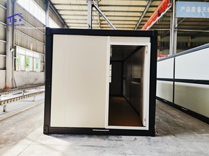 Custom Black Trim Foldable Modular <b>Container</b> One Door and Window Flexible Practical Hotel House Made of Sandwich Panel Steel - Product Image 4