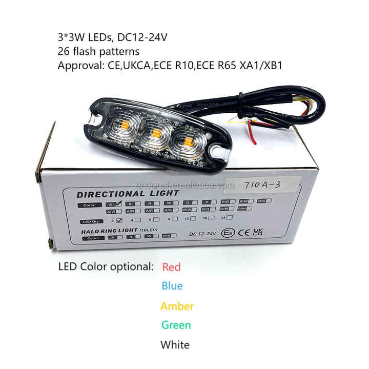 UKCA ECE R65 R10 Approved Super Slim LED Emergency Light 3Watt LEDs Car ...
