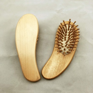 En bois Naturelle qui respecte l'environnement de bébé cheveux brosse masseur - Product Image 2