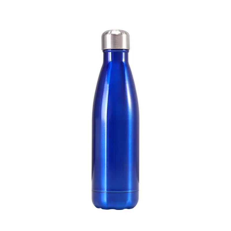 JX130 17oz 12oz vakum paslanmaz çelik termos yalıtımlı cola şekilli yeniden kullanılabilir su şişesi