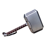 Marteau de Thor Marvel, accessoire moulé de super-héros, jouet fantaisie sur le thème des Avengers pour déguisement et décoration