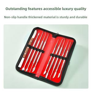 Odontotecnico Set di 10 pezzi di acciaio cera coltello a cucchiaio per intagliare la colata di cera strumento odontoiatrico - Product Image 5