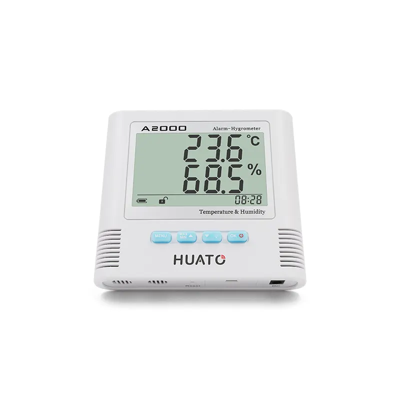 Supermarket/Hospital/Blood Station Use Large LCD Display Temperature Hygrometer with Internal Sensor