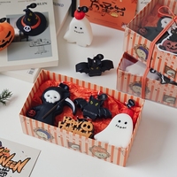 Faveurs de fête d'Halloween, bougies aromatiques réalistes en forme de fantôme effrayant et de citrouille, souvenirs, cadeaux, ensemble de bougies parfumées en cire de soja