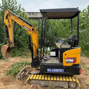 Mini-excavatrice compacte d'occasion Sany SY16C de 1,6 tonne avec cabine ouverte pour travaux utilitaires - Product Image 1