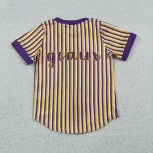 เสื้อเชิ้ตแขนสั้นติดกระดุมสำหรับเด็กผู้ชาย ลายทีมมาสคอตมหาวิทยาลัย RTS Boutique Game Day สำหรับฤดูร้อน สไตล์เสื้อผ้าเด็กชาย - Product Image 4