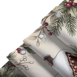 Rideau de Douche en Polyester Imprimé Numérique Motif Oiseaux de Ferme Hivernale, Imperméable, Vente en Gros, Moderne - Product Image 5