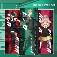 Poster mural imprimé dessin animé SPY X Family SPYFAMILY Anya Yor Lloyd Peach sur toile enroulable