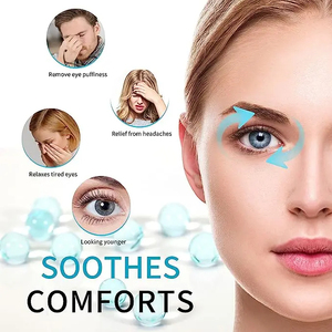 Masque Gel Chaud/Froid Réutilisable pour les Yeux et le Visage, Compresse de Billes Anti-rides Hydratante, Masque de Sommeil pour Soulager la Fatigue - Product Image 4