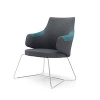 Fauteuil de négociation commercial, siège de réception pour bureau, studio, école, magasin 4S et salon d'exposition