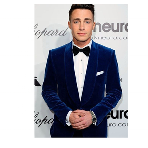 Blouson pour <span class=keywords><strong>homme</strong></span> en velours bleu, nouvelle collection pour fumée - Product Image 3