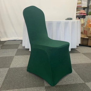 Housse de chaise extensible en polyester et élasthanne <span class=keywords><strong>vert</strong></span> émeraude pour mariages, banquets, événements, hôtels, restaurants - Product Image 5