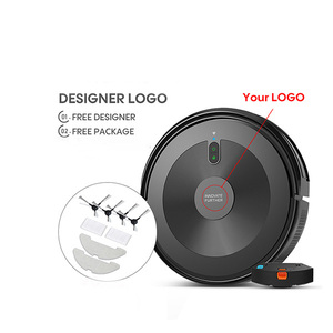 Bagotte Household Robot Vacuum Cleaner Automatic Cleaning Dust Collector <b>Mopping</b> Wet <b>Dry</b> Battery for Hotels Garages Robot Vacuum - Product Image 1