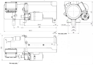 YJH-Q15A 15kw Động <span class=keywords><strong>C</strong></span>ơ Diesel Nóng Diesel Chất Lỏng Đậu Xe Nóng Tương Tự Như <span class=keywords><strong>Webasto</strong></span> - Product Image 2