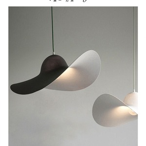 Postmodern Minimalist Trendy Restaurant Chandelier Nordic Creative Unique Magic Bean Strip Light Dining Room Table <b>Bar</b> Middle - Product Image 1