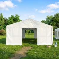 Tente de réception de mariage, structure en acier, imperméable, luxe, grande tente blanche d'extérieur, résistante, pour événements