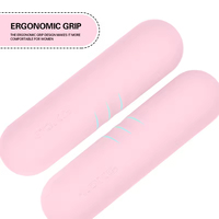 Haltères de musculation Vigor Power Gear pour la salle de sport à domicile, entraînement de force, yoga, pilates, barres d'haltères en silicone antidérapantes et durables, paire de 2 à 5 kg