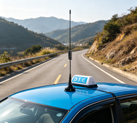 Antenne de voiture mobile 4G à gain élevé en matériau ABS, verticale, 698-2700 MHz, pour extérieur, étanche, RG174, magnétique, 2,4 GHz, 5 GHz, WiFi