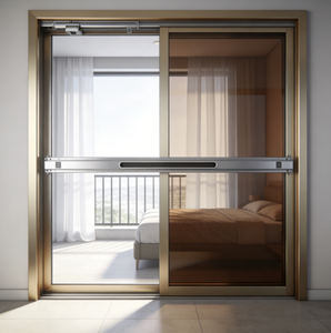 Porte <span class=keywords><strong>coulissante</strong></span> en aluminium de luxe à vue panoramique avec verre à grille pour la <span class=keywords><strong>rénovation</strong></span> de maisons modernes - Product Image 5