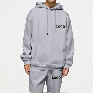 Chándal de algodón 100% de alta calidad para hombre, conjuntos estampados transpirables para gimnasio, temporada de otoño, varios colores disponibles a bajo costo - Product Image 5